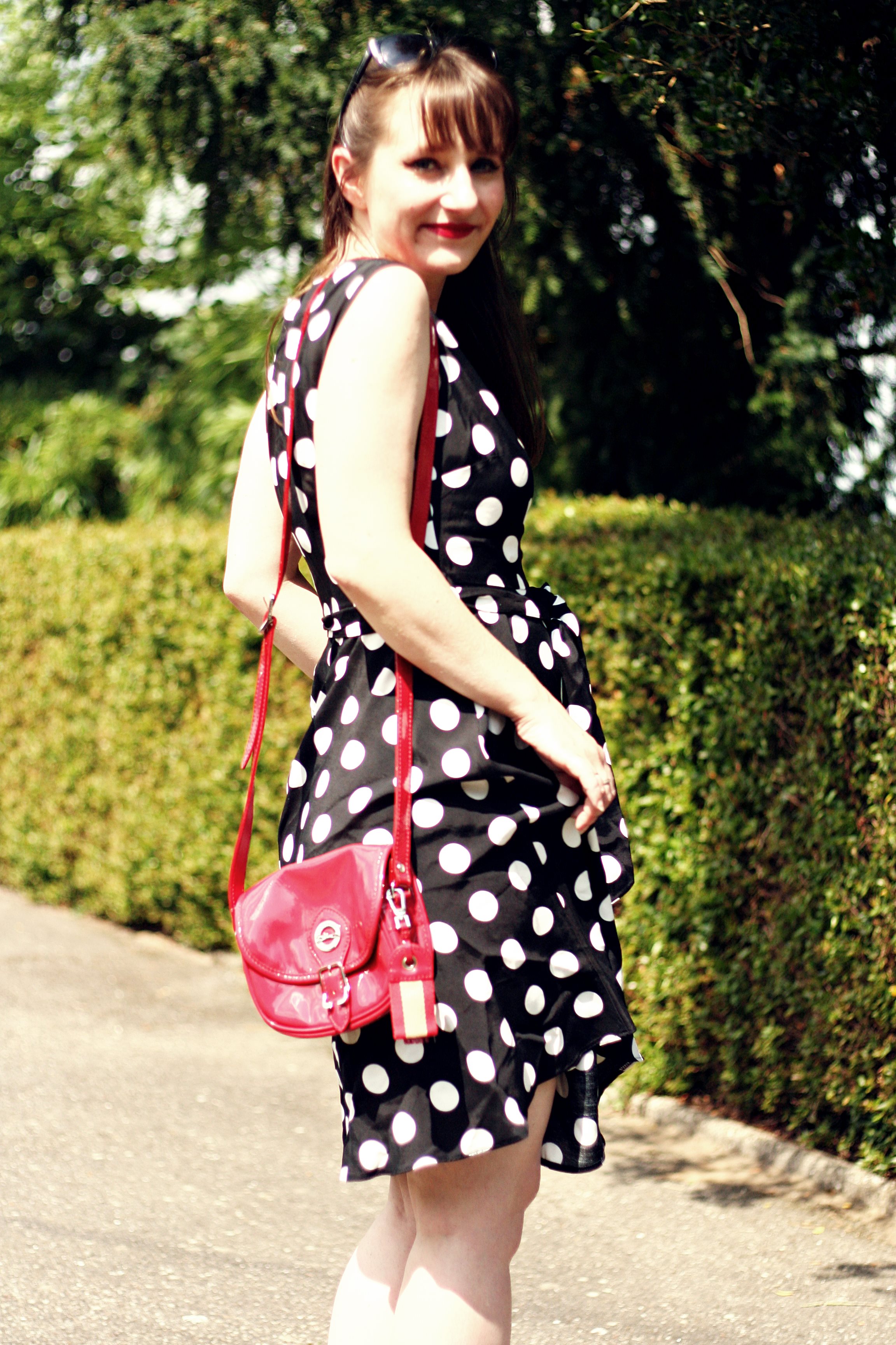 look robe à pois 